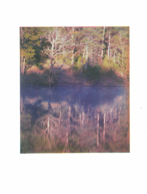 Between Time and There, 2023, Recorded Sound, Four colour Photogravure print, Ceramic, Metal, Water