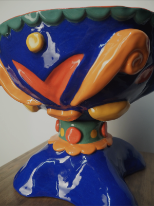 'In the Kitsch/en' - Fruitless, Fine white stoneware, underglaze and glaze
