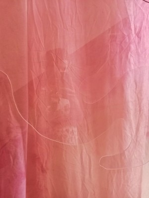 Now, Not Yet, 2024, Site specific installation, Textiles, Perspex, LEDs