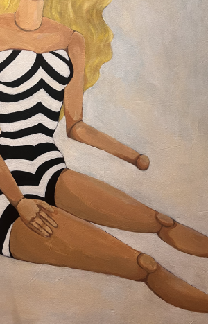 In Between Shadows and Dolls, 2024, Acrylic Painting