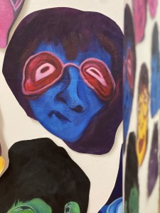 who is that looking back at me ?, 2024, acrylic paint on canvas