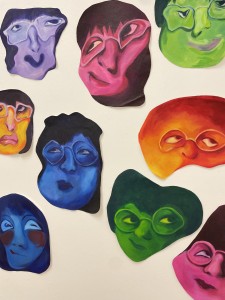 who is that looking back at me ?, 2024, acrylic paint on canvas