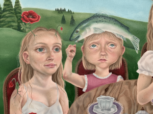 Reflections in Reverie (Painting Detail 3), 2024, Oil on Canvas