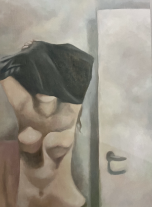 Occupied (3/3), 2024, oil on board