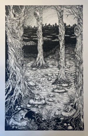 Daisy Chain, 2024, Pen on paper