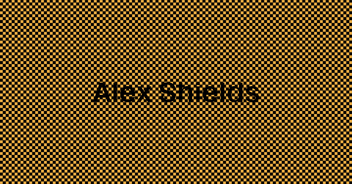 Alex Shields | SCA New Contemporaries 2024