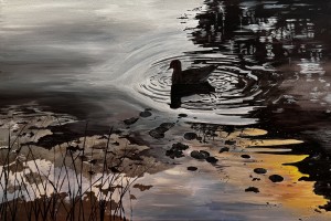 FengJin Lang, Centennial park land, acrylic paint, 2025