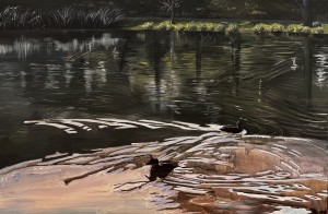 FengJin Lang, Centennial park land, acrylic paint, 2025