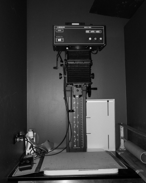 Joeyy Lee, Enlarger 1 - 35mm film darkroom colour print. Process documentation