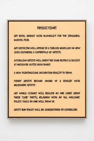 Michael Lindeman, PREDICTIONS #2, acrylic on linen, acrylic on linen