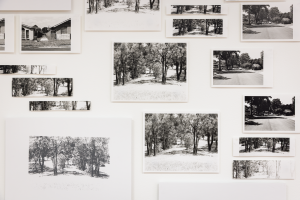 Paige Rodman, Yesterday, Today, Tomorrow - test hanging/ in progress, 2025. 