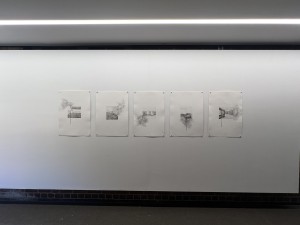   Etching prints. Oil based ink and water colour paint. Title: I Look For It Everywhere. 