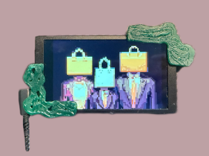 Violet Sun, Wax Model Display Screen, wax screen